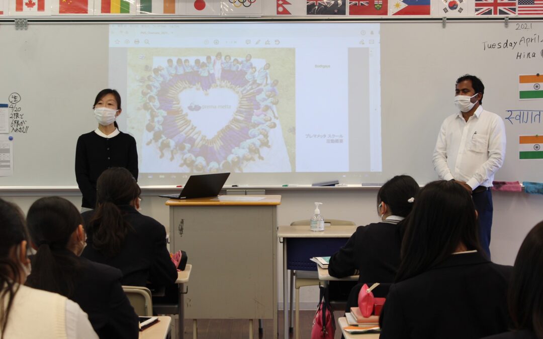 Invited as a guest teacher at Girl’s High School in Japan